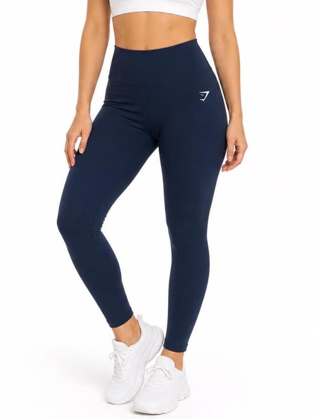 Gymshark Women’s Navy Blue High-Waist Leggings